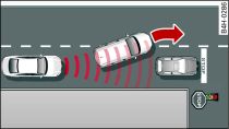 Example: Vehicle changing lane and vehicle stationary